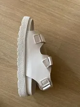 Sandalias de cuero de imitación para mujer, zapatos planos deportivos a la moda, Joker, con plataforma romana Ins, para verano, 2020