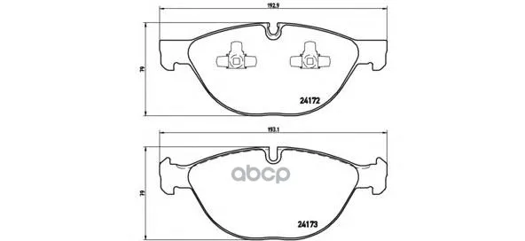Колодки Тормозные Дисковые Передн X5(E70), X6(E71, E72) Brembo арт. P06058
