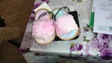 Nuevo caliente Bebé Zapatos de niñas pelusa bebé púrpura zapatillas recién nacido Niño niña antideslizantes de fondo suave caminantes primer bebé de cuna Zapatos
