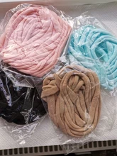 10 unids/lote diadema de nailon para bebé niña DIY accesorios de Pelo elástico banda de la cabeza de los niños de moda sombreros bebé turbante