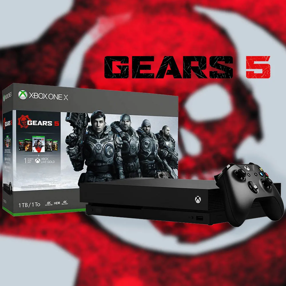 Игровая консоль Xbox One X 1TB с игрой Gears 5