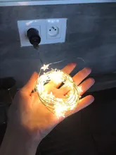 Fairy-Lights Battery-Operated Party-Use Copper 60-Star Outdoor LED Xmas Long for Silver-Color