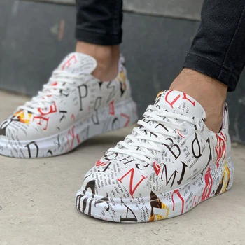 

Magazine Printed Quality 100% Vegan Leather Men Casual Shoes. Shoe, Sneaker Shoe, Van Shoe, Air Shoe, Basket Shoe, Flip Shoe, Trainer Shoe, Chaussure, Laofer Shoe, Gel Shoe, Young Man Shoes, Chaussures de Jeunes Hommes