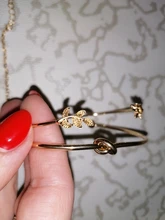 Tocona 4 unids/set moda Bohemia hoja de nudo mano brazalete enlace cadena encanto pulsera brazalete para las mujeres pulseras de oro joyería para mujer 6115