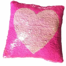 Подушка антистресс с пайетками Сердце