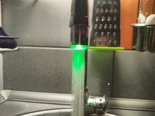 Zhangji Baño Led grifo aireador movido por agua ducha LED grifo Luz de ahorro de agua de la cocina de aireador 1/3/7 5 color elección