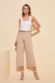 

Trendyol Stone High Waist Culotte Jeans TWOSS20JE0390