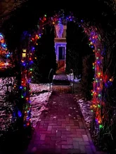 Light Fairy-String Wedding-Decoration Christmas Garden Solar Waterproof Holiday LED 7M