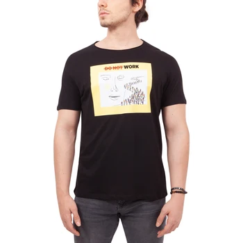 

Biggdesign Faces Crew Neck T-Shirt-Large Size.
