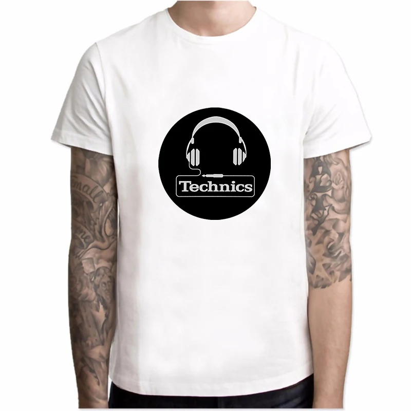 YH02801 Technics Футболка Dj 1200, музыкальный дом, техно, Электронная хлопковая Футболка с круглым вырезом, размеры, Мужская футболка в стиле хип-хоп, Топ YH028 - Цвет: YH02801