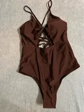 Traje de baño de una pieza para mujer, bañador calado, ropa de playa de verano, novedad de 2021