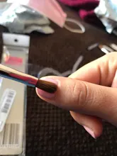 Nuevo pincel brillante para manicura, para polvo acrílico, 100%, nailon, acrílico, redondo, 7 tamaños