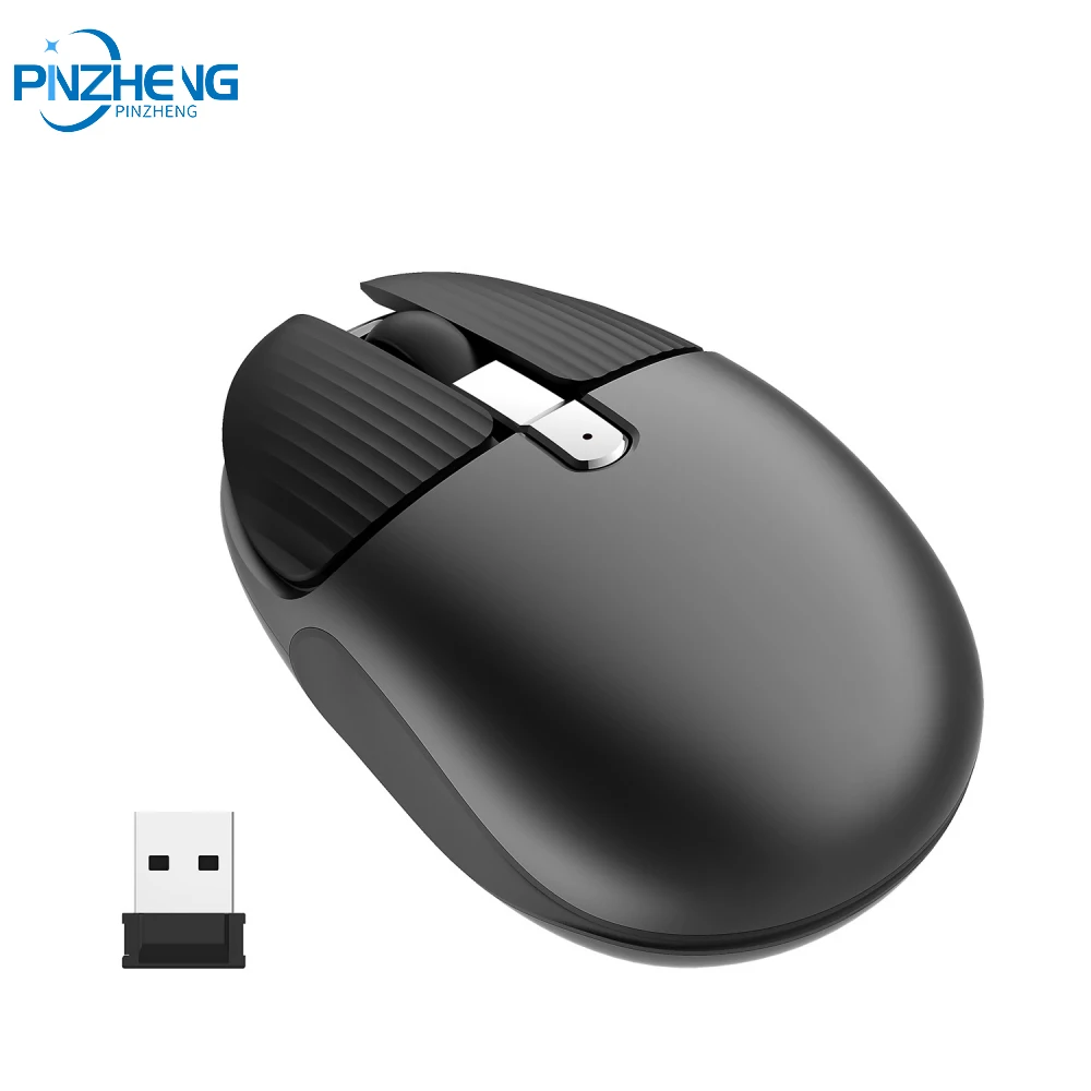 

Wireless Mouse Wireless Rechargeable 2.4Ghz 1600 DPI Piano Baking Paint USB Receiver 3 Buttons Mouse For Desktop Notebook