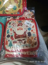 Party-Decoration-Supplies Gloves Kitchen-Mat Dining Christmas-Baking Natal Xmas New-Year