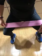 AOLIKES-banda para la cadera, banda de resistencia para Yoga, Fitness, ejercicio, piernas, bucle para entrenamiento de sentadillas circulares, antideslizante, 1 ud.