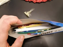 Sujetadores de papel de 50 uds, Clip de encuadernación de plástico de Color, carpeta de archivos de hojas sueltas, suministros de almacenamiento de papelería para oficina y cuaderno