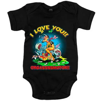 

Baby bodysuit I Love You Orgasmotor for bikers