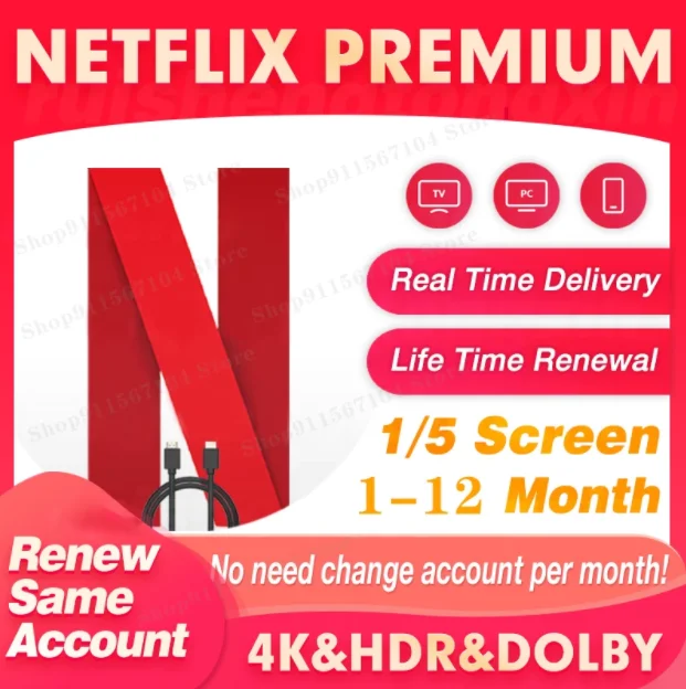 {Netflixe} Global para Europa worldwide la mejor opción Plan estable 4K | Электроника