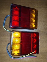 Tail-Light Trailer-Truck Rear-Parts Lamps-Pair Car Led Waterproof 12V 8 for IP65 2pcs