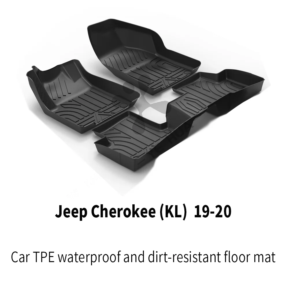 Напольный коврик для Jeep Cherokee (KL) 2016-2022 подходит любых погодных условий