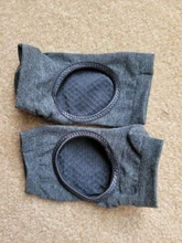 Las nuevas mujeres antideslizante calcetines de Yoga dos del dedo del pie algodón deportivo, Pilates calcetines ventilación secado rápido Ballet profesional calcetín de baile zapatillas