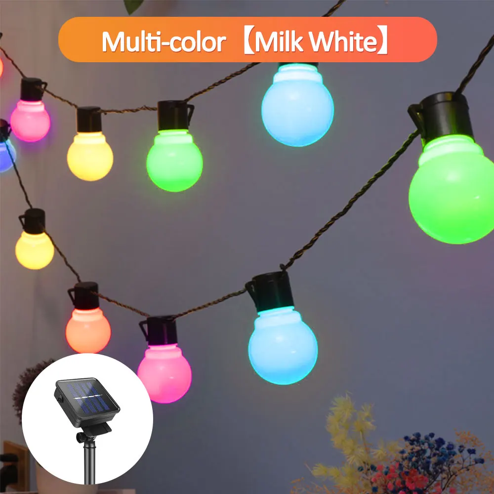 Solar string lights outdoor 10/20/30 LED G50 Globe String Light Safe Convenient And Durable Fairy Light String Light Outdoor indoor solar lights Solar Lamps