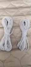 5 yardas de alta elasticidad elástica bandas 1-1.5-2-2.5mm negro cinta de goma blanca cordón elástico para fabricación de joyería DIY Accesorios