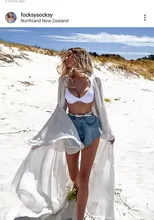 SeeBeautiful-Mini pantalón vaquero para mujer, pantalón vaquero, holgado, con bolsillos, cintura media, con cordones, para verano y otoño, 2020