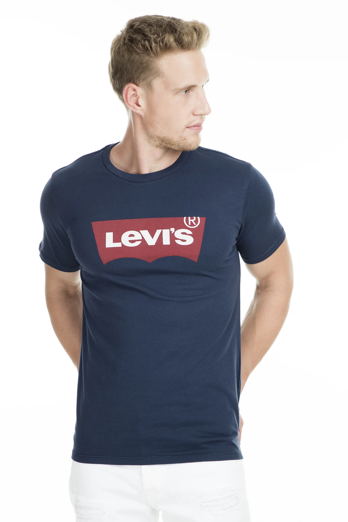 Levi's велосипедный Воротник T shirirt 17783