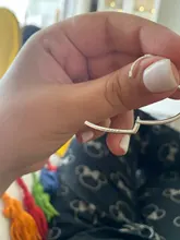 Pendientes de plata de Plata de Ley 925 auténtica asimétrica pendientes con argolla de corazón para las mujeres pendiente plateado a la moda de regalo de la joyería