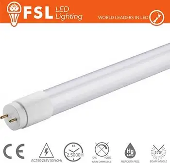 

T8 LED tube glass-14W 1200LM 6500K G13 Size:28x906mm