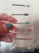 ERUIKA 6 unids/set de goma del taladro del clavo de fresado para manicura poco Flexible pulidora máquina Archivo de clavo eléctrico herramientas de arte