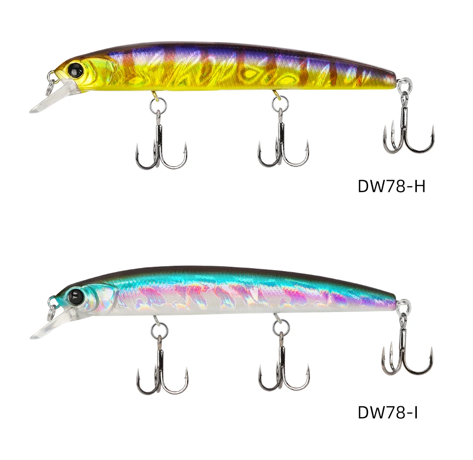 TSURINOYA Suspending Minnow Angelköder 92SP DW78 92mm 9g Weitwurfköder für Hecht 3 Haken Hartköder Crankbait Wobbler Jerkbait – Detail 19