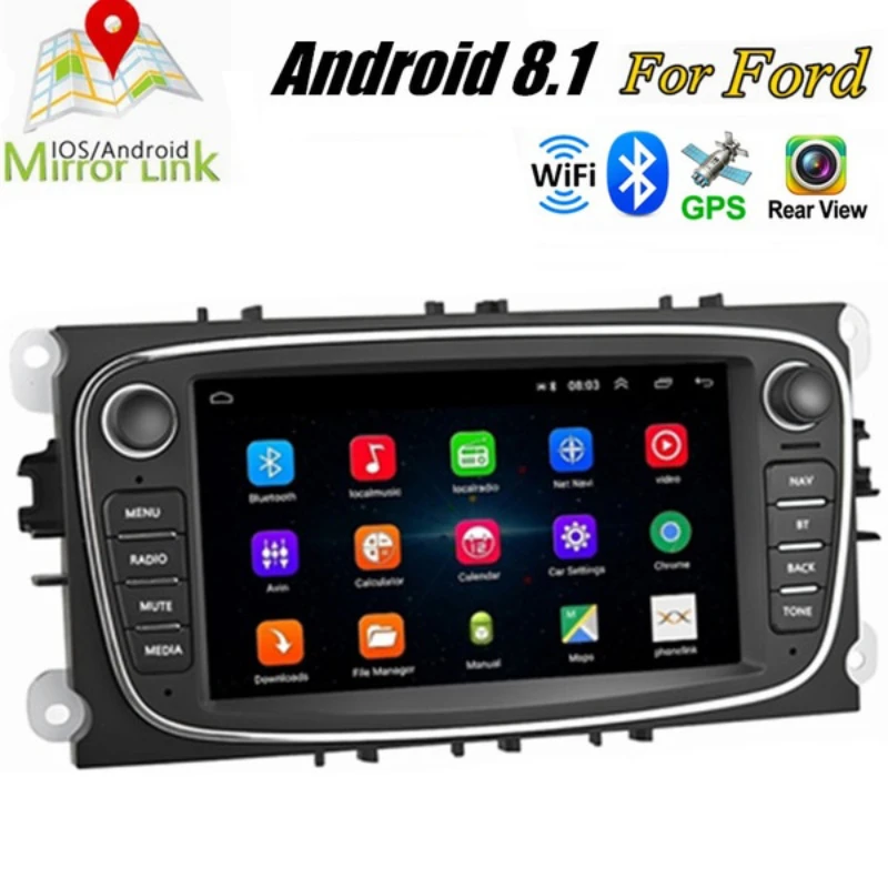 2din Android 8 1 GPS авто радио 2 Din Автомобильный мультимедийный плеер 7 ''Авторадио для