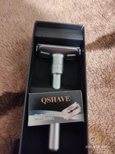 QSHAVE-Afeitadora de seguridad ajustable con doble filo para hombre, rasuradora con 5 cuchillas para afeitar clásica, limas de suaves a agresivas, 1-6 niveles