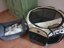 Tent Playpen Puppy-Kennel-Bed Pet-Carrier Removable Octagon-Fence Folding Cats Easy-Operation
