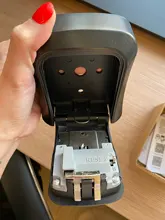 Caja de bloqueo de llave MOOL, caja de seguridad de llave de aleación de aluminio montada en pared, a prueba de agua, caja de bloqueo de llave de combinación de 4 dígitos para interior Outdoo