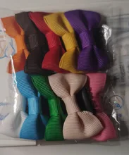 Lazo pequeño de 2 pulgadas de goma de pelo con lazo para bebé, Mini pestillo fino y Wisp, pinza de pelo pequeña para recién nacido, horquilla de pelo pequeña para bebé, 10 Uds.