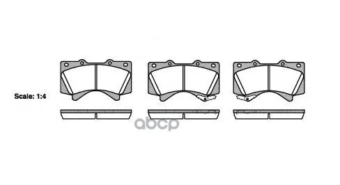 1271 02_=Fdb4229 [044650c020]!Колодки Дисковые П Toyota Land Cruiser 4.7 V8/4.5d V8 08 Remsa 127102 Remsa арт. 127102