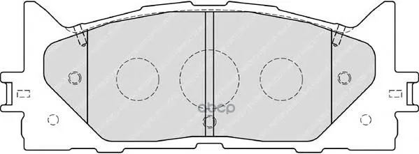 Колодки Тормозные Toyota Camry V40 06-/V50 11-/Lexus Es 240/350 06- Передние Ferodo Fdb1991 Ferodo арт. FDB1991