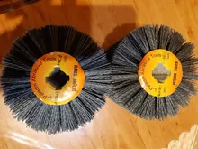 Cepillo eléctrico de alambre abrasivo de nailon, rueda de pulido para carpintería y metalúrgica, 120x100x19mm, 1 Uds.