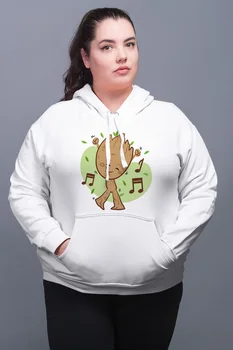 

Angemiel Wear Dancing Groot White Women 'S Hooded Sweatshirt