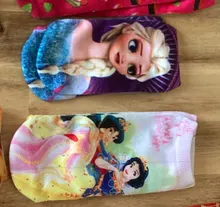 Disney calcetas cortas con diseños de dibujos animados para niños random1 par Aisha Anna Mickey Minnie Woody nieve barco blanco calcetines para niños niñas de 2 a 8 años