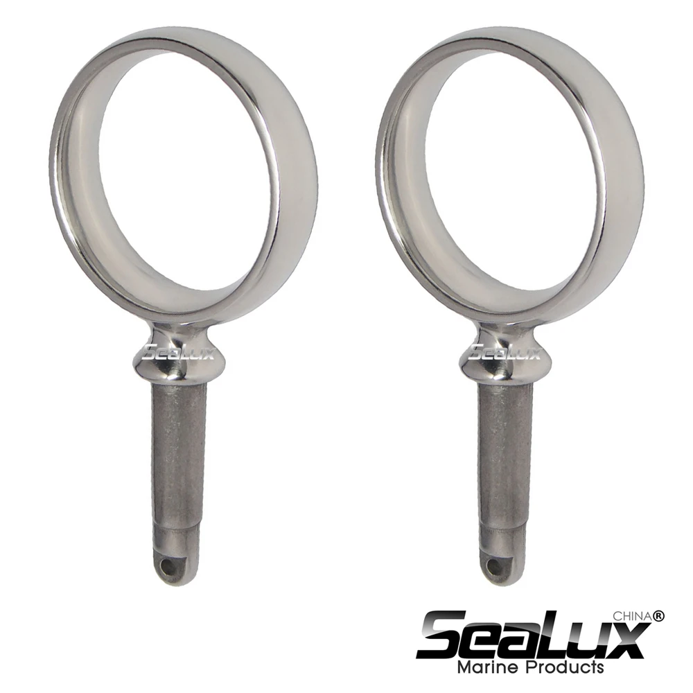 

Sealux 2 pcs per set Marine Grade Stainless Steel ring Oarlock for 1/2" socket Marine Yacht Boat Fishing Accessory