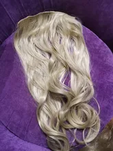 SHANGKE-Extensión de cabello liso sedoso Natural, 5 clips/pieza, 24 pulgadas, Clip en mujeres, pelo sintético largo falso