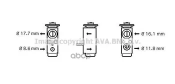 

Valve expansion air conditioner Cadillac BLS Opel Signum Vectra C Ava art. ol1352