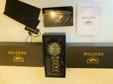 NEKTOM-reloj de cuarzo para hombre, cronógrafo de pulsera, resistente al agua, con correa de acero, militar, deportivo