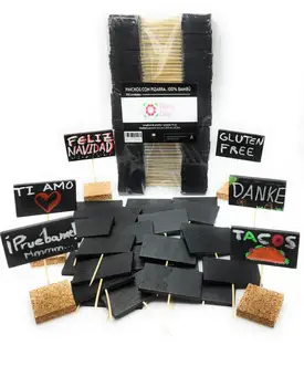 

Bamboo boards (20 units). Perfect for florists and events. Includes fine tip liquid chalk marker