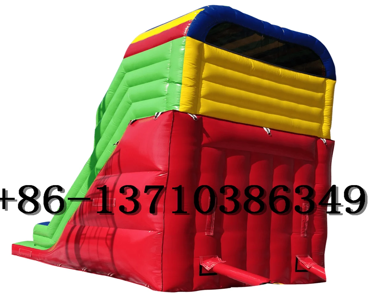 Factory direct children's cartoon color inflatable castle slide for sale