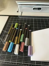 Rotuladores metalizados para escritura, bolígrafos artísticos de tinta permanente, apto en papel, piedra, vidrio, pared, 10 unidades/lote